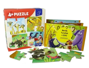 Darkové balení puzzle ZOO a leporelo ZOO