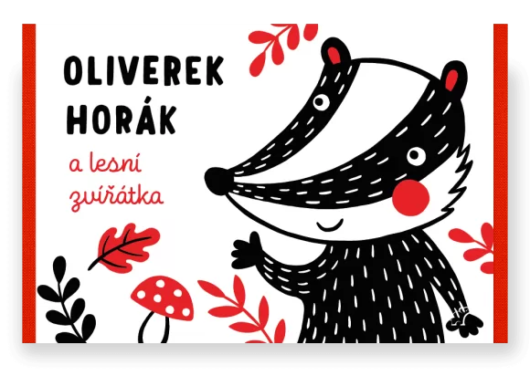 Obrázek produktu KONTRASTNÍ LEPORELO – LESNÍ ZVÍŘÁTKA