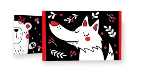 Obrázek produktu KONTRASTNÍ LEPORELO – LESNÍ ZVÍŘÁTKA