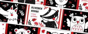Obrázek produktu KONTRASTNÍ LEPORELO – LESNÍ ZVÍŘÁTKA