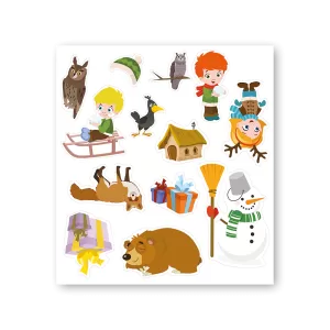 TAŠKA SE SAMOLEPKAMI – CHRISTMAS
