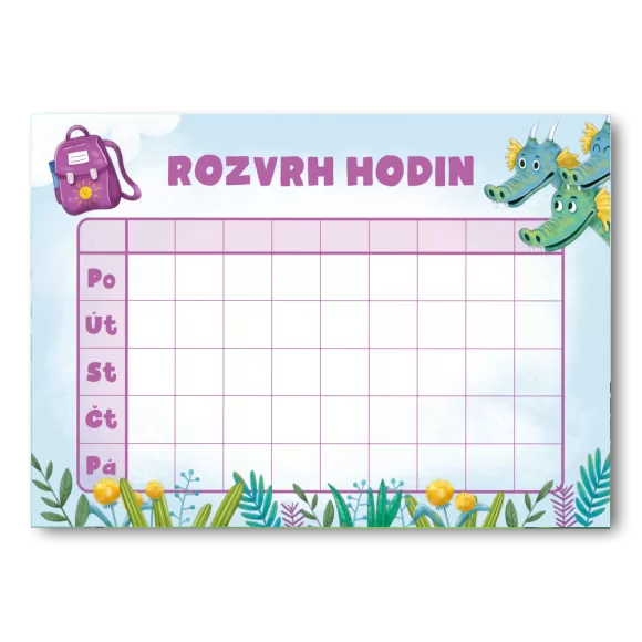 Obrázek produktu ROZVRH HODIN - ŠKOLÁČEK
