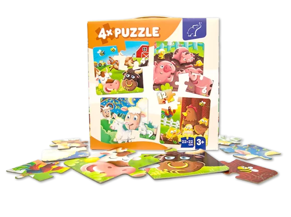 Puzzle MLÁĎÁTKA NA DVORKU